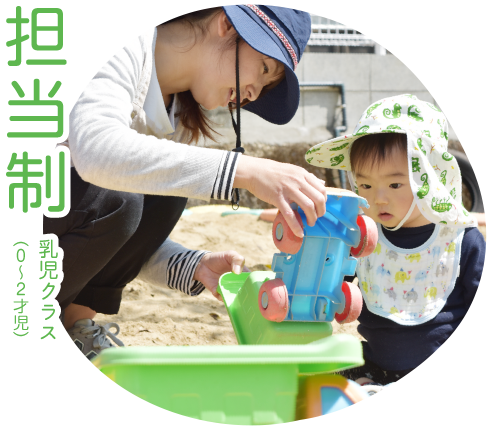 乳児クラス（0～2才児）担当制